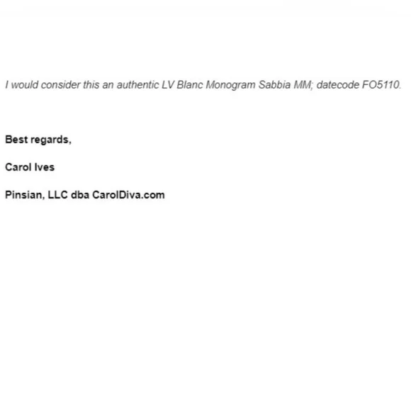 Authentic Louis Vuitton Monogram Blanc Sabbia MM - Picture 15 of 16